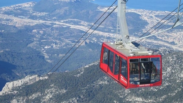 Olympos Cable Car from Side