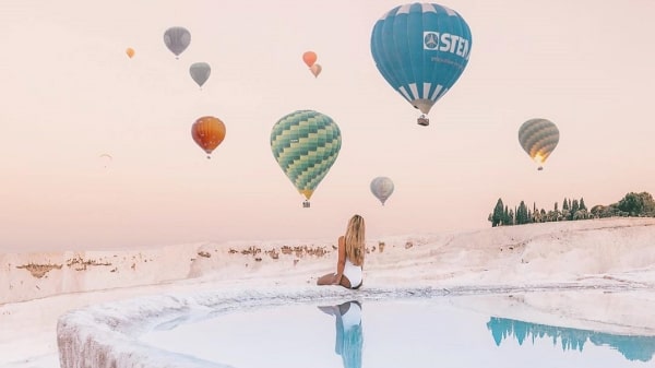 Pamukkale With Hot Air Balloon Flight from Alanya