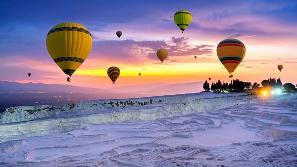 Pamukkale With Hot Air Balloon Flight from Kemer