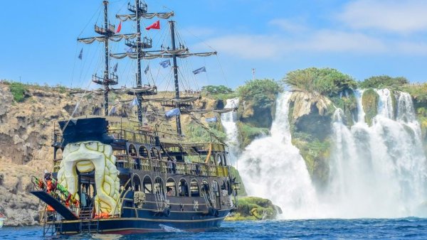 Antalya Pirate Boat Trip With Duden Waterfall